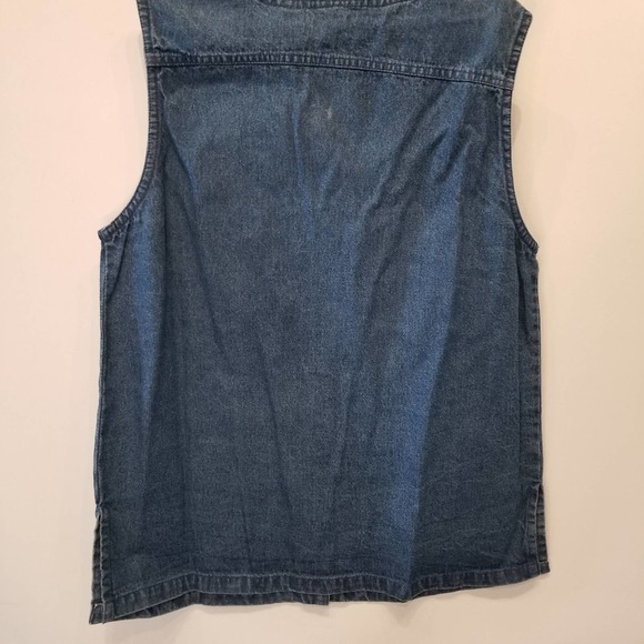 Blue Denim Women's Vest - Picture 6 of 11